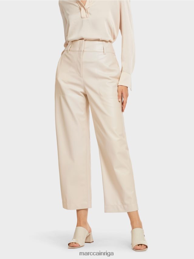 apģērbs krēms VRBHXD722 Marc Cain bikses mākslīgā nappa