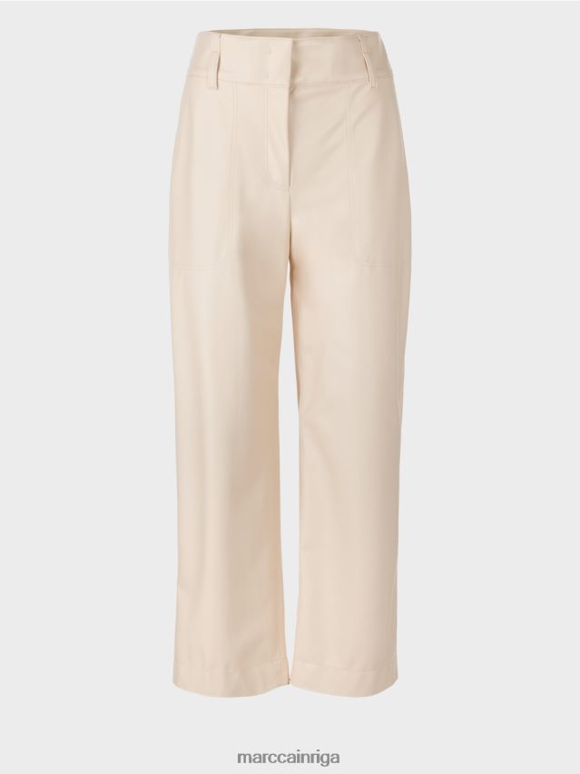 apģērbs krēms VRBHXD722 Marc Cain bikses mākslīgā nappa