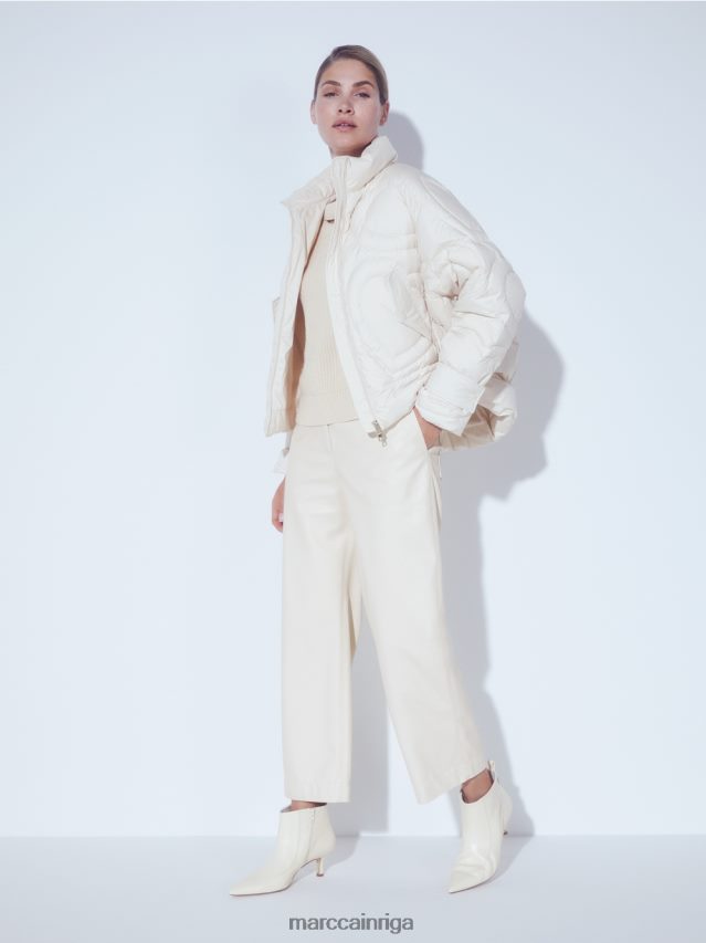 apģērbs krēms VRBHXD722 Marc Cain bikses mākslīgā nappa