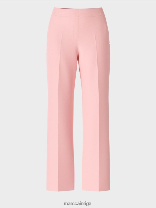 apģērbs mīksts pulveris rozā VRBHXD584 Marc Cain platas krokas bikses wukari