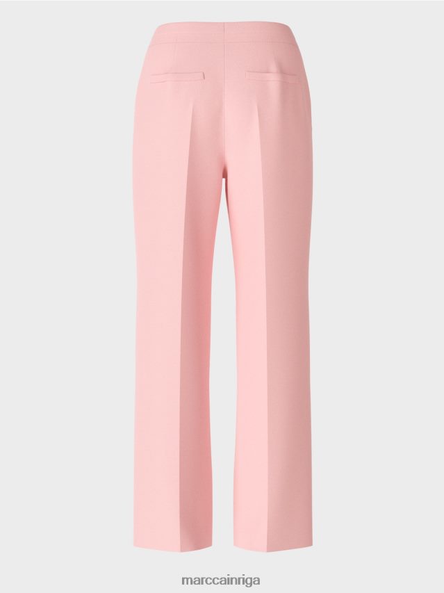 apģērbs mīksts pulveris rozā VRBHXD584 Marc Cain platas krokas bikses wukari