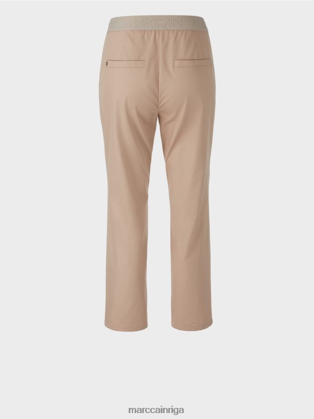 apģērbs maiga taupe VRBHXD687 Marc Cain bikses ar elastīgu jostasvietu