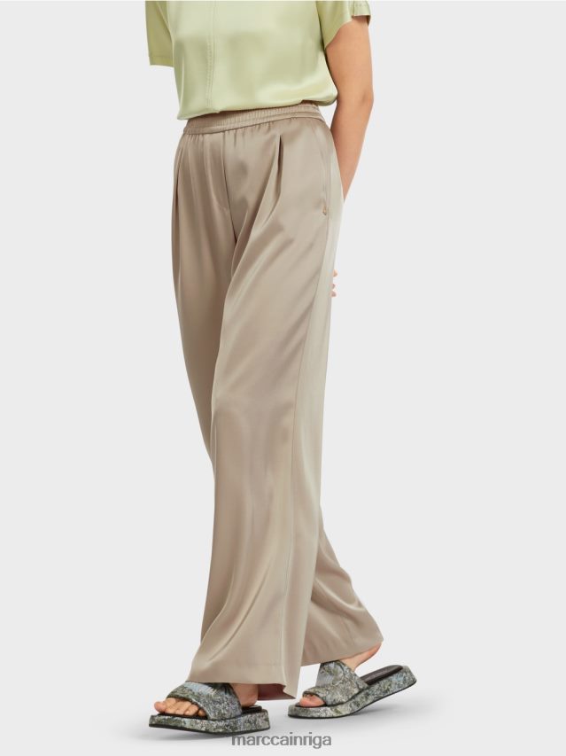 apģērbs maiga taupe VRBHXD689 Marc Cain bikses ar kroku priekšpusi