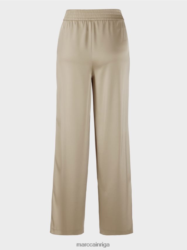 apģērbs maiga taupe VRBHXD689 Marc Cain bikses ar kroku priekšpusi