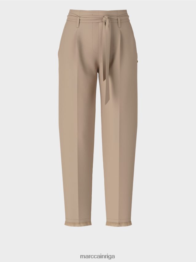 apģērbs maiga taupe VRBHXD692 Marc Cain bikses papīra maisiņu stilā