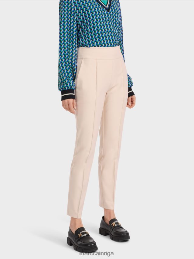 apģērbs mandeļu zieds VRBHXD522 Marc Cain slaidas bikses ar rāvējslēdzēju sānos