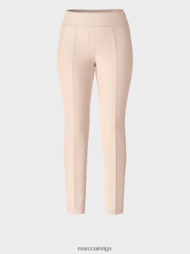 apģērbs mandeļu zieds VRBHXD522 Marc Cain slaidas bikses ar rāvējslēdzēju sānos