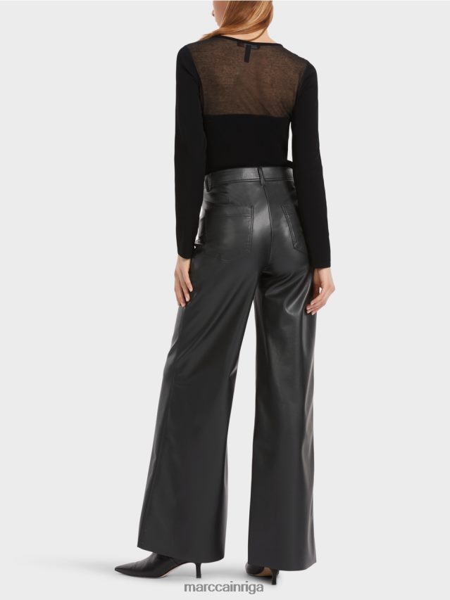apģērbs melns VRBHXD528 Marc Cain warri bikses sievišķīgā piegriezumā