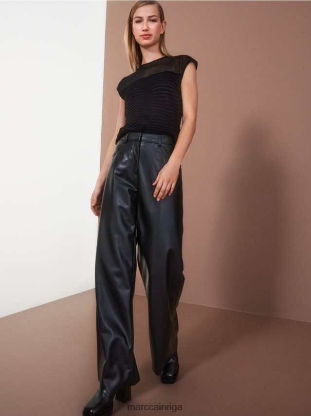 apģērbs melns VRBHXD528 Marc Cain warri bikses sievišķīgā piegriezumā