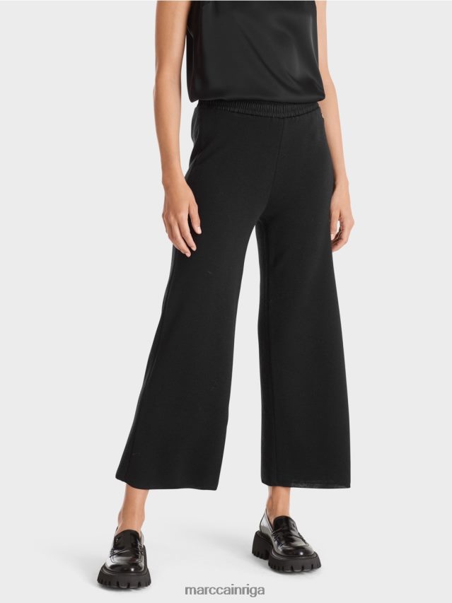 apģērbs melns VRBHXD530 Marc Cain Vācijā adītas vilnas bikses