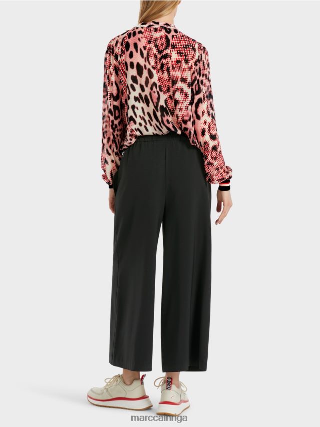 apģērbs melns VRBHXD539 Marc Cain 7/8 bikses ar platām kājām willmar