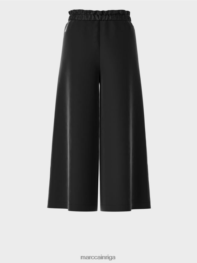 apģērbs melns VRBHXD539 Marc Cain 7/8 bikses ar platām kājām willmar