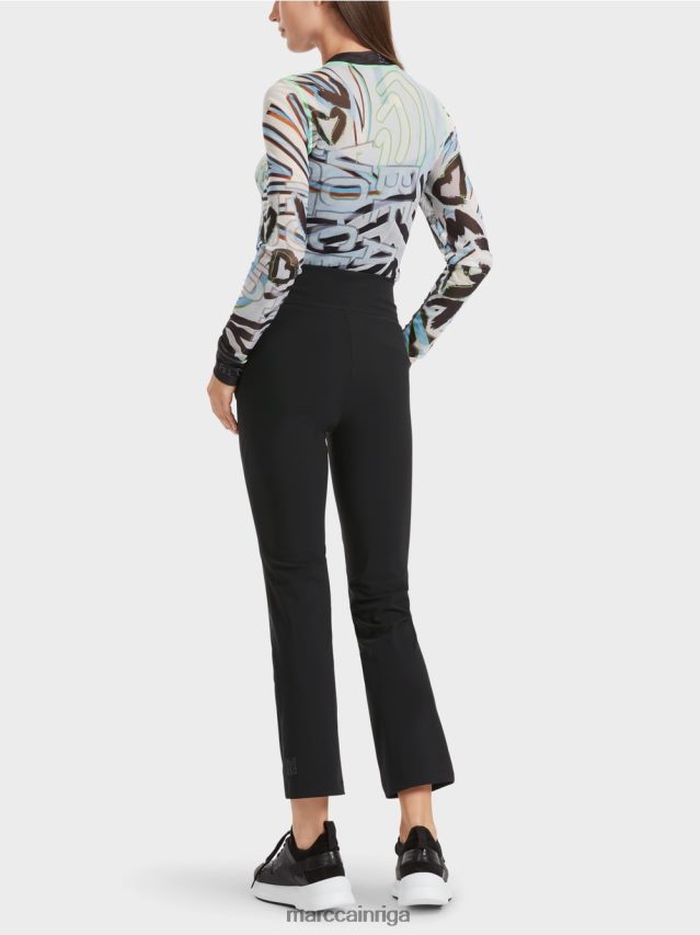 apģērbs melns VRBHXD564 Marc Cain šauras bikses fengyi ar jostas jūgu