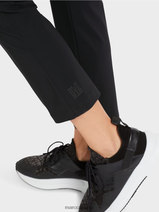 apģērbs melns VRBHXD564 Marc Cain šauras bikses fengyi ar jostas jūgu