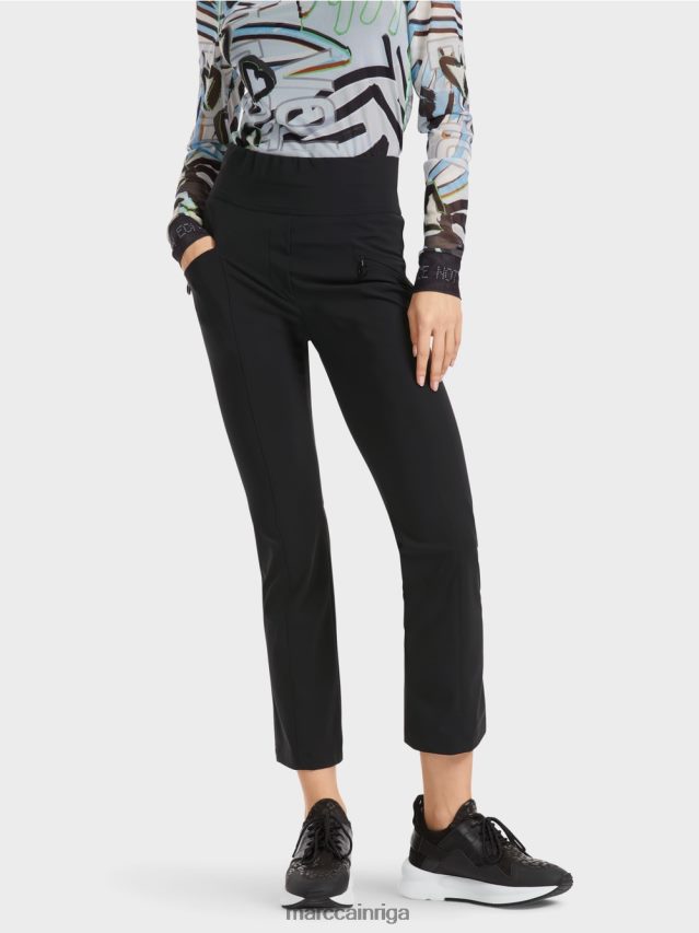 apģērbs melns VRBHXD564 Marc Cain šauras bikses fengyi ar jostas jūgu
