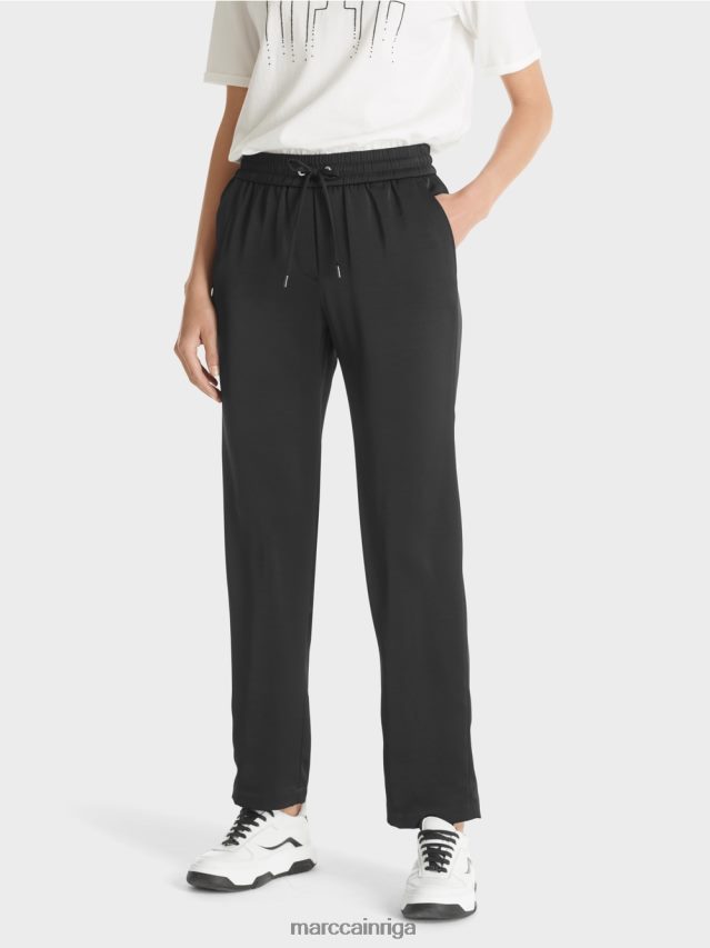 apģērbs melns VRBHXD568 Marc Cain roanne \"pārdomāt kopā\" ​​bikses