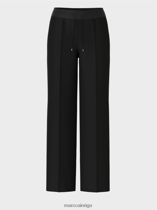 apģērbs melns VRBHXD588 Marc Cain taisnas kājas bikses welby
