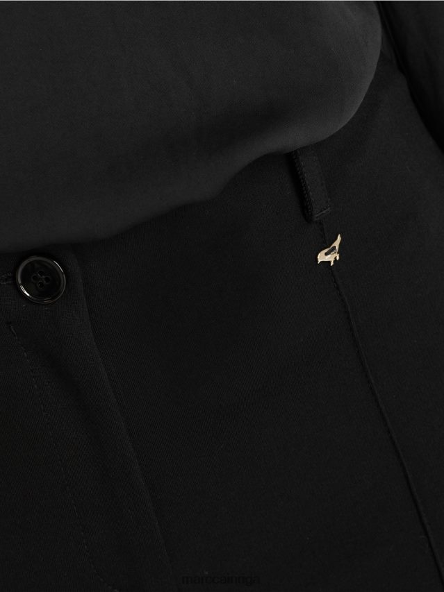 apģērbs melns VRBHXD591 Marc Cain parastās jostasvietas stiept bikses Sidneja