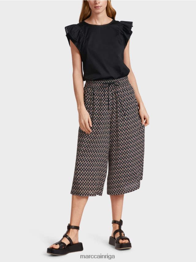 apģērbs melns VRBHXD608 Marc Cain viskozes bikses