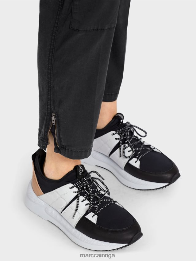 apģērbs melns VRBHXD648 Marc Cain radom \"pārdomāt kopā\" ​​bikses