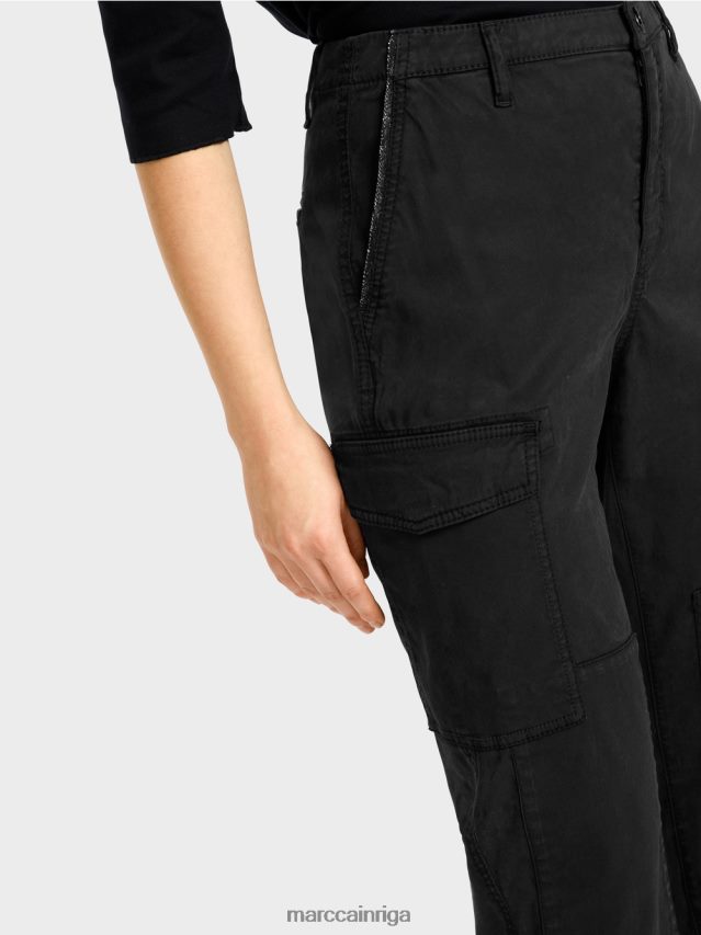 apģērbs melns VRBHXD648 Marc Cain radom \"pārdomāt kopā\" ​​bikses