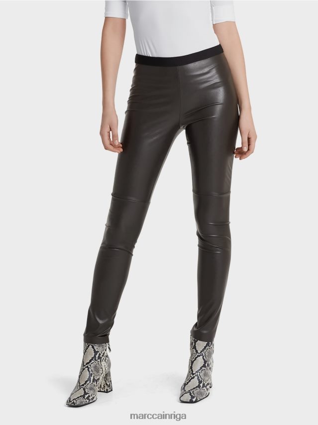 apģērbs moro VRBHXD747 Marc Cain legingi no mākslīgās ādas