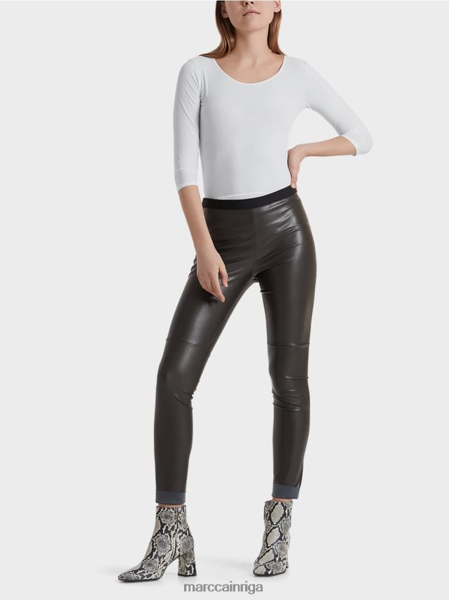 apģērbs moro VRBHXD747 Marc Cain legingi no mākslīgās ādas
