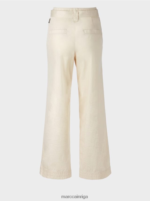 apģērbs pūderkrēms VRBHXD694 Marc Cain \"pārdomāt kopā\" ​​papīra maisiņu stila bikses