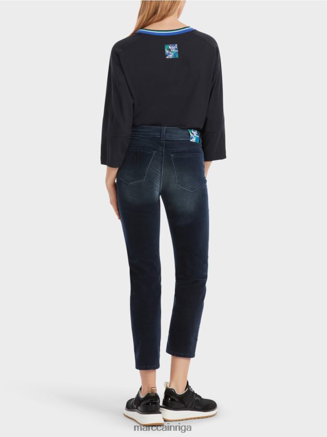 apģērbs pusnakts zils VRBHXD544 Marc Cain silea piecu kabatu džinsi