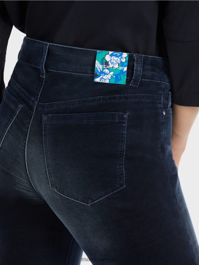 apģērbs pusnakts zils VRBHXD544 Marc Cain silea piecu kabatu džinsi