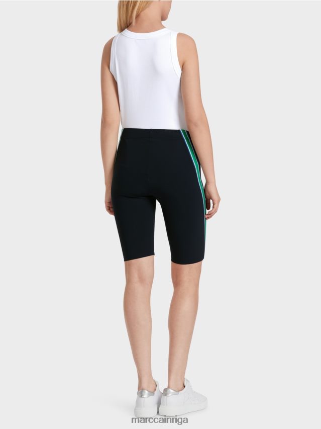 apģērbs pusnakts zils VRBHXD604 Marc Cain figūru apskaujoši šorti ar lentu