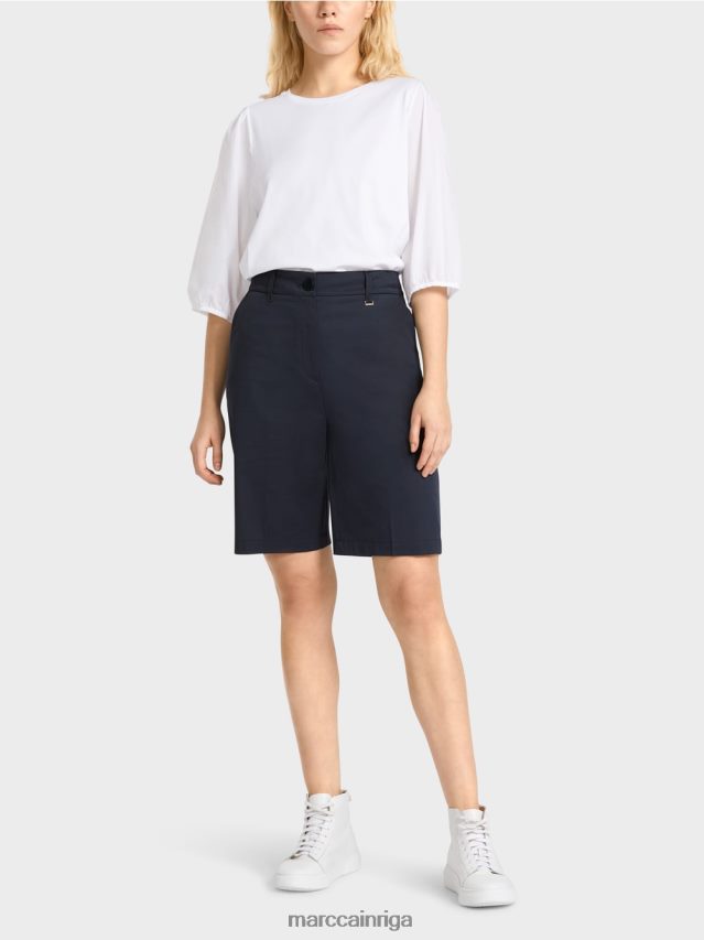 apģērbs pusnakts zils VRBHXD646 Marc Cain smalki šorti sievišķīgā piegriezumā