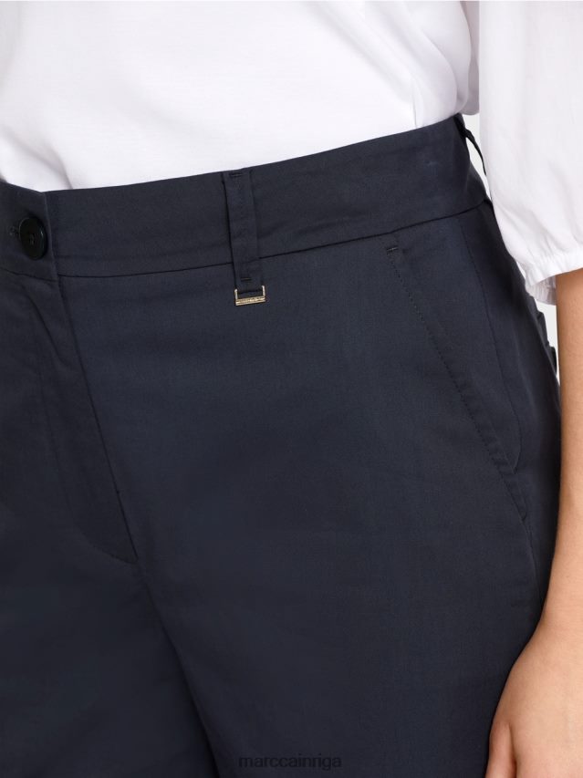 apģērbs pusnakts zils VRBHXD646 Marc Cain smalki šorti sievišķīgā piegriezumā