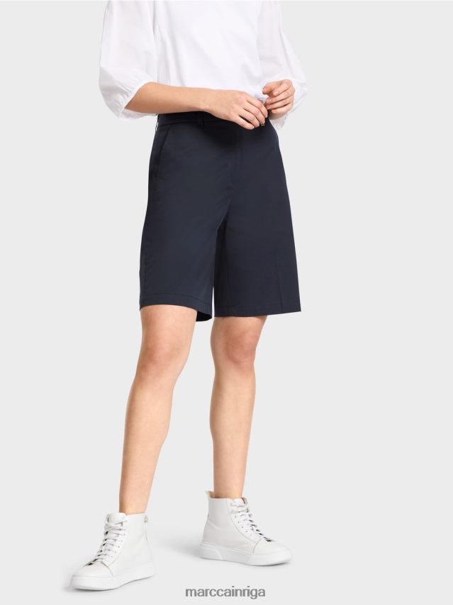 apģērbs pusnakts zils VRBHXD646 Marc Cain smalki šorti sievišķīgā piegriezumā