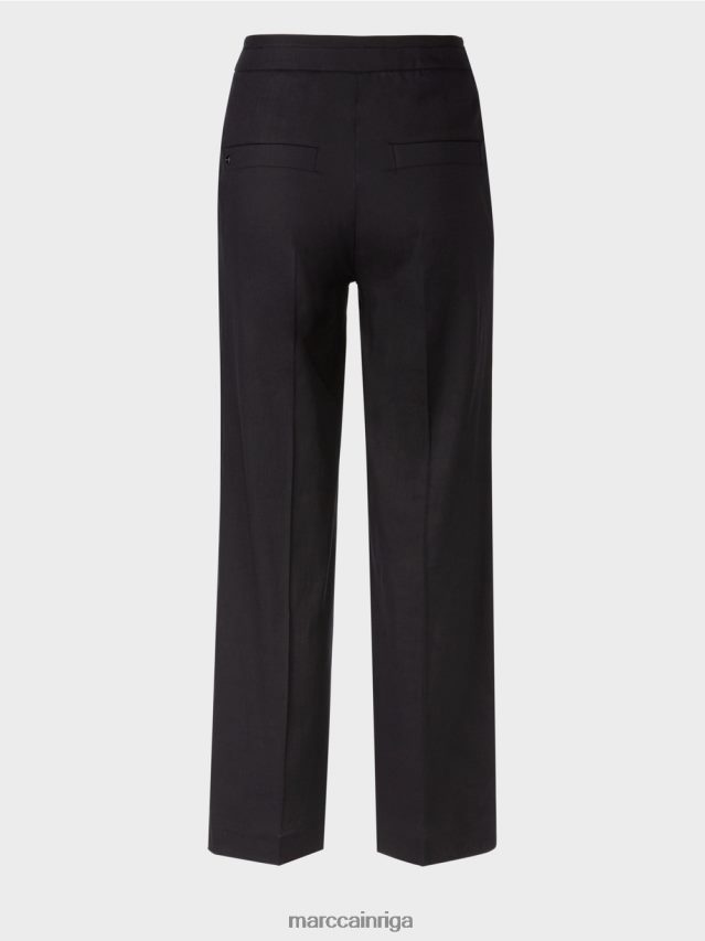 apģērbs pusnakts zils VRBHXD662 Marc Cain wukari lina un viskozes bikses