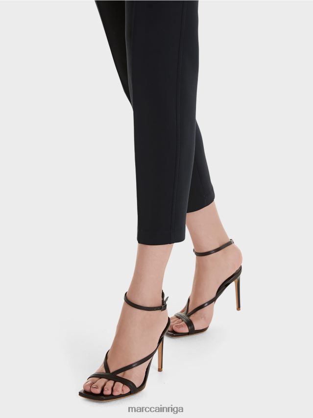 apģērbs pusnakts zils VRBHXD737 Marc Cain stiept džersija bikses