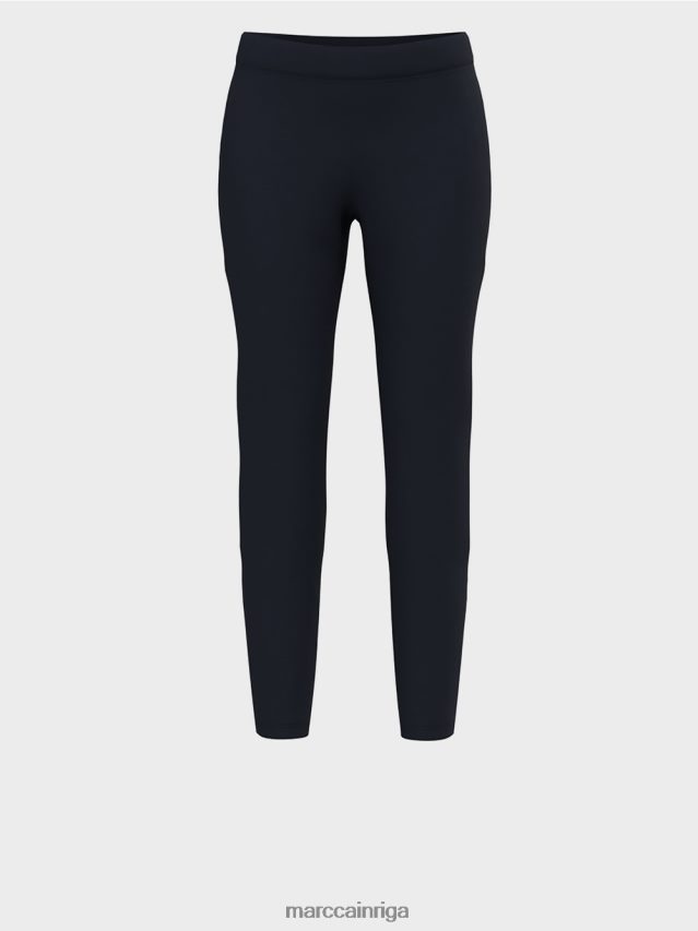 apģērbs pusnakts zils VRBHXD737 Marc Cain stiept džersija bikses