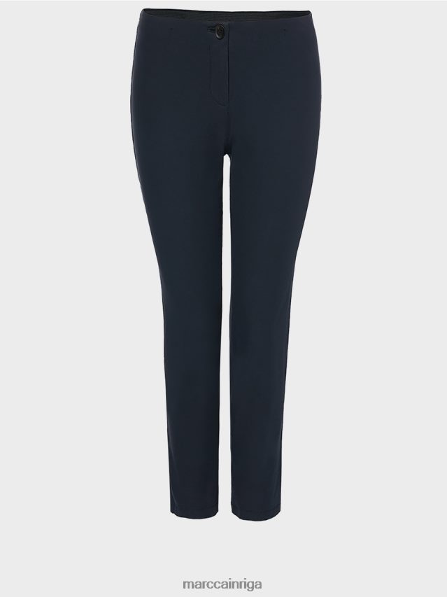 apģērbs pusnakts zils VRBHXD743 Marc Cain 7/8 bikses no smalka džersija