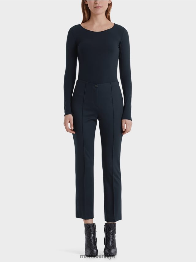 apģērbs pusnakts zils VRBHXD743 Marc Cain 7/8 bikses no smalka džersija