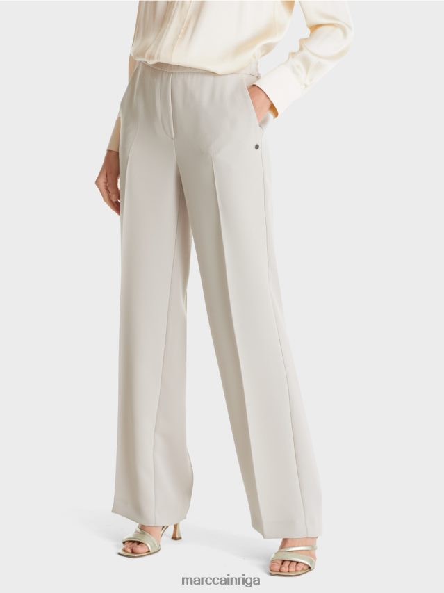 apģērbs silts akmens VRBHXD575 Marc Cain Vašingtonas bikses ar platām kājām