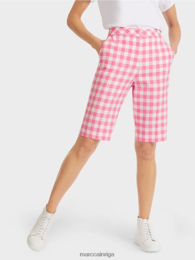 apģērbs spilgti rozā VRBHXD698 Marc Cain vichy check šorti
