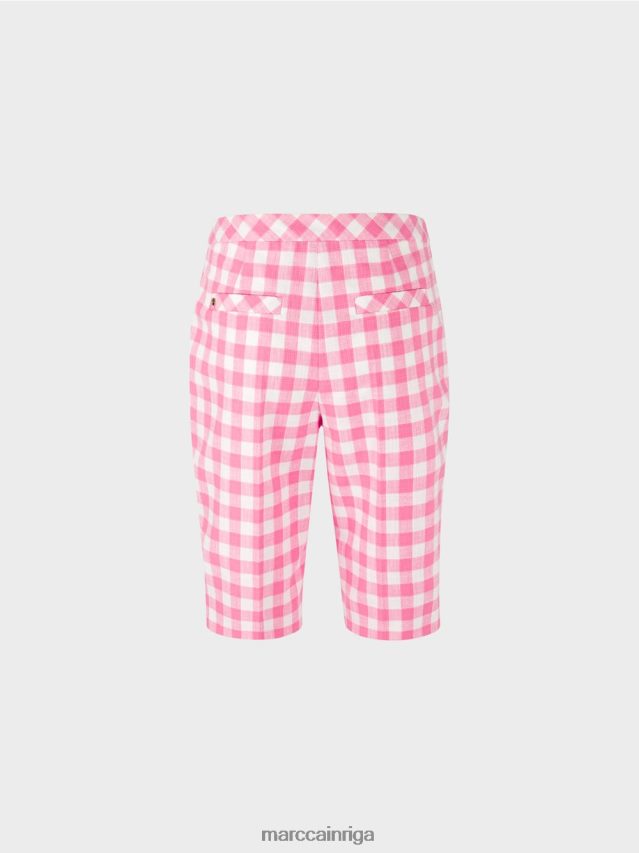 apģērbs spilgti rozā VRBHXD698 Marc Cain vichy check šorti