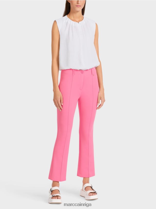 apģērbs spilgti rozā VRBHXD703 Marc Cain klasiskas bikses ar presētām krokām