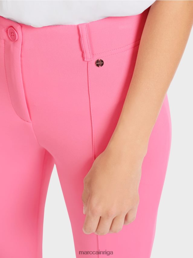 apģērbs spilgti rozā VRBHXD703 Marc Cain klasiskas bikses ar presētām krokām