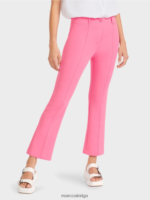 apģērbs spilgti rozā VRBHXD703 Marc Cain klasiskas bikses ar presētām krokām
