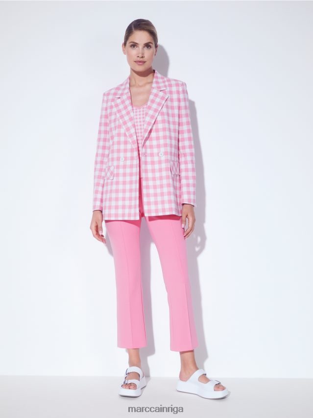 apģērbs spilgti rozā VRBHXD703 Marc Cain klasiskas bikses ar presētām krokām