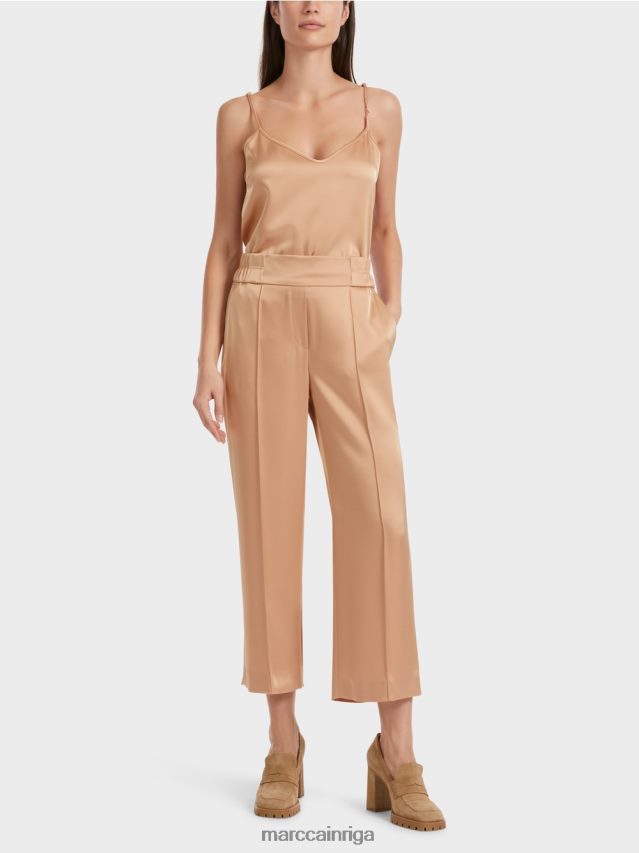 apģērbs spilgts īriss VRBHXD546 Marc Cain Washington midi garuma platas bikses