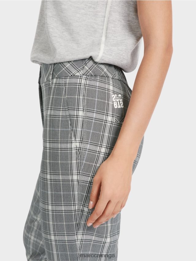 apģērbs sudrabaini pelēks VRBHXD558 Marc Cain pārbaudītas bikses franca