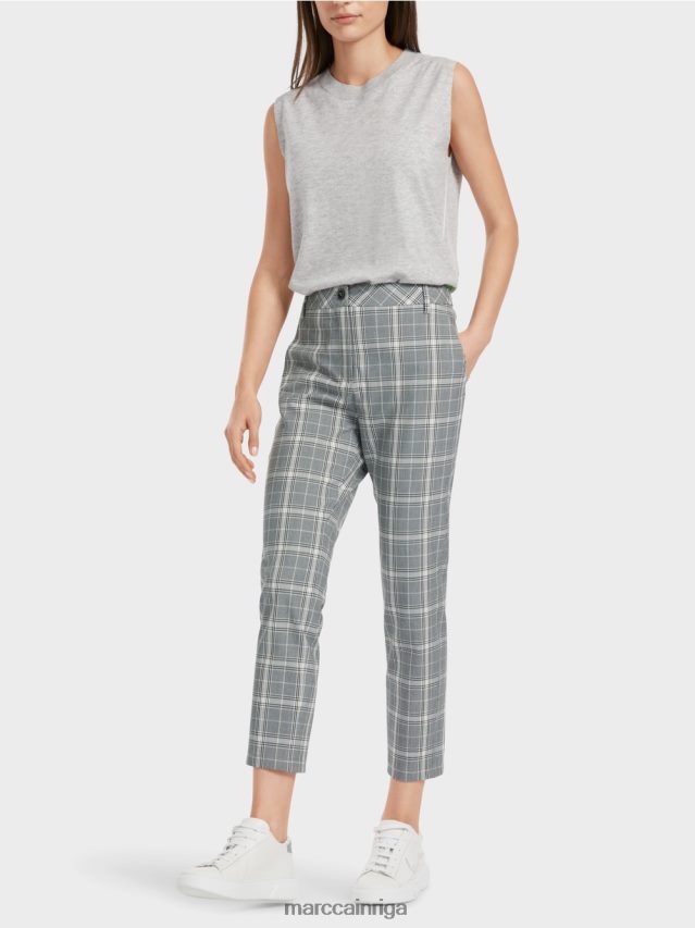 apģērbs sudrabaini pelēks VRBHXD558 Marc Cain pārbaudītas bikses franca