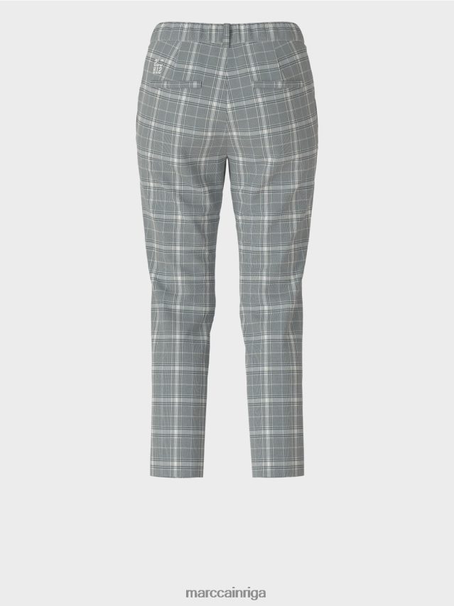 apģērbs sudrabaini pelēks VRBHXD558 Marc Cain pārbaudītas bikses franca